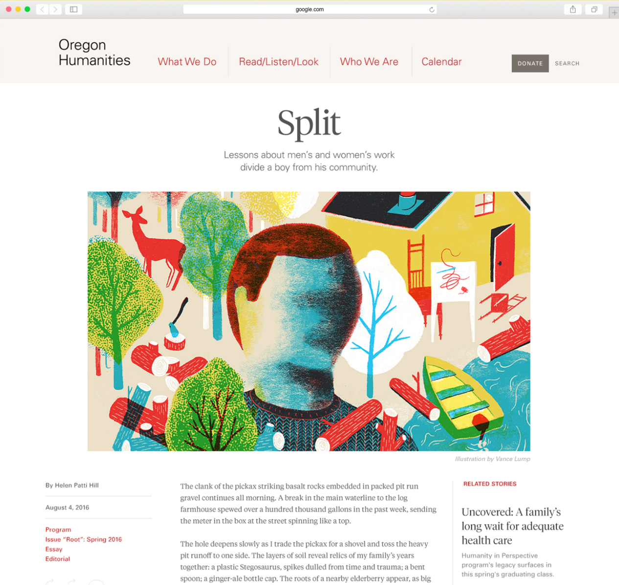 Oregon Humanities website